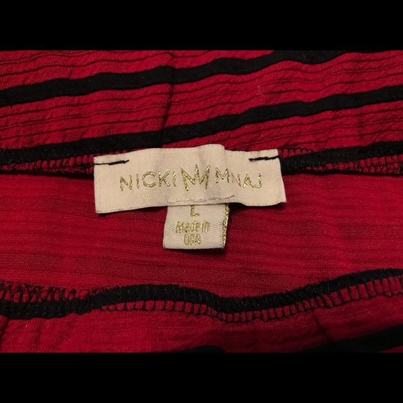 Nicki Minaj Textured Stripe Midi Skirt - Picture 3 of 3